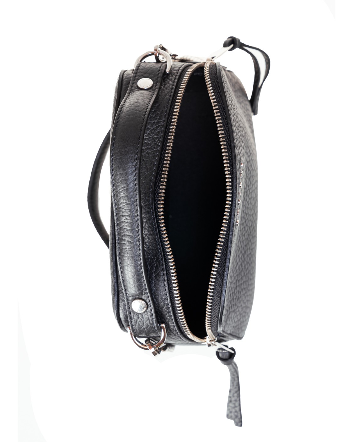 shop ORCIANI  Borsina: Orciani Mini Bag Chéri a mano con tracolla.
Taschino interno aperto.
Chiusura con zip a doppio scorrimento.
Tracolla rimovibile in catena.
Dettagli in finitura ottone dorato.
Dimensioni: larghezza: 22 cm, altezza: 20 cm, profondità: 7.5 cm.
Composizione: 100% pelle bovina.
Fodera: 50% poliammide 50% poliuretano.
Fabbricato in Italia.. SD0147 SOF-NERO number 5527135